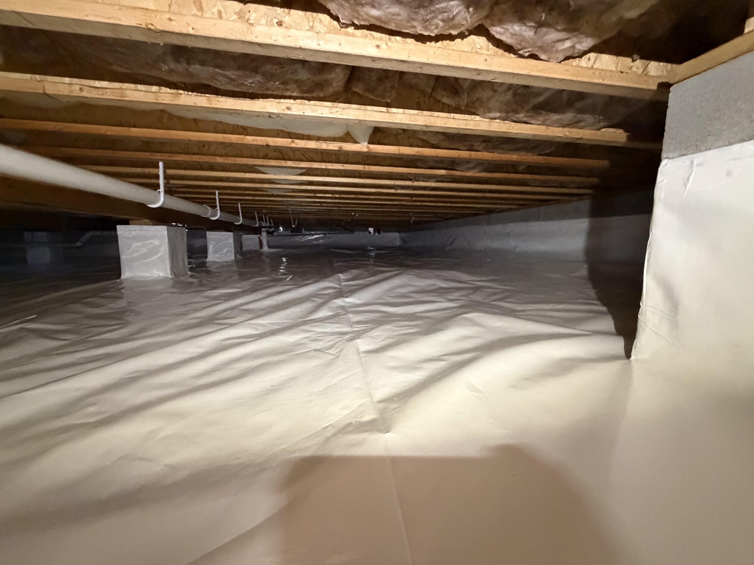 Rn86 Solutions crawlspace soil preparation phase